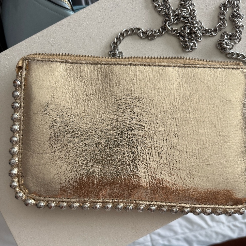 Zara bag on chain gold w/silver detail - Picture 11 of 11